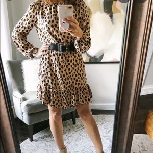 A New Day Cheetah Long Sleeve dress
